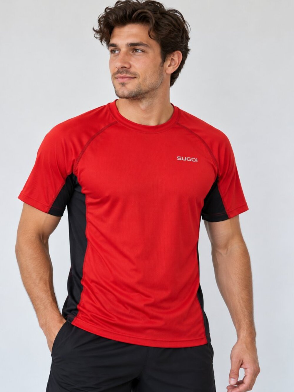 SUGOi Titan NP Men's Medium Red/Black Performance Cycling Shirt NWT